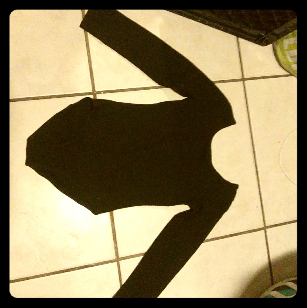 One piece solid black